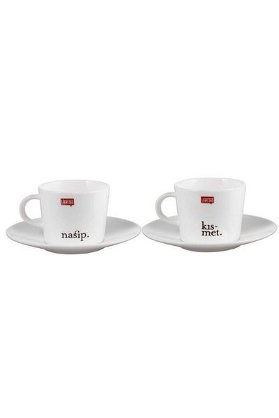 Paşabahçe Porcelain Cup Set for 2 People 4 Pieces