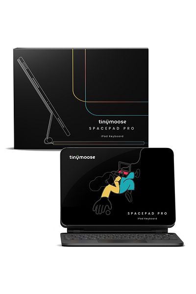 Tinymoose SpacePad Pro iPad Keyboard 5-Way Touchpad, LED Display, Backlit, English/Arabic iPad Pro 11 (M4)