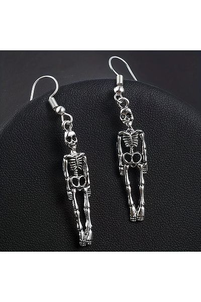 Dodemert Home Skull Gothic Dangle Earrings