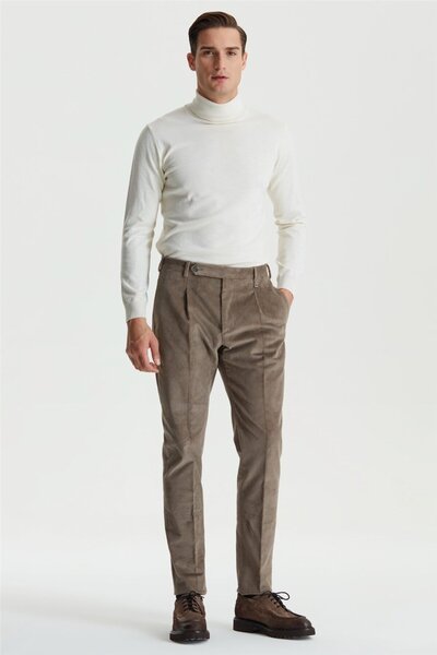 Tombolini Kahverengi Kadife Erkek Pantolon