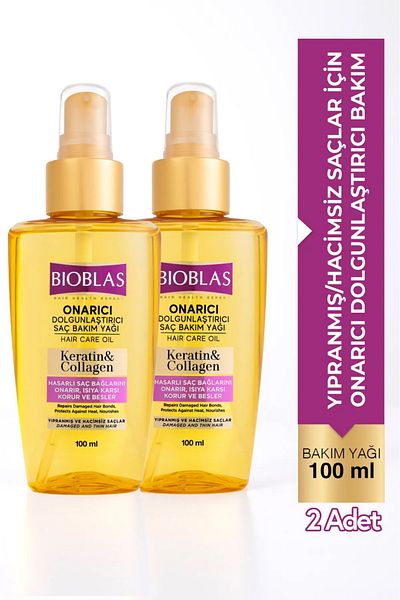 Bioblas Keratin & Collagen Repair 100ml Drink for Hair Care Oil 2