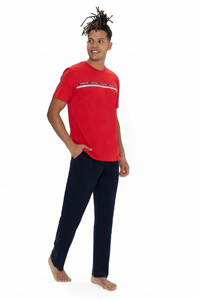 U.S. Polo Assn. U.S. Polo Assn. 18895 Half Sleeve O-Neck Home Wear Pajamas Set