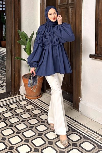 Ovn. Navy Blue Mini Floral Shirt