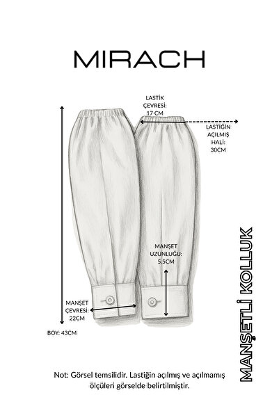 mirach Κρέμα μανίκι πουκάμισου με μανσέτες