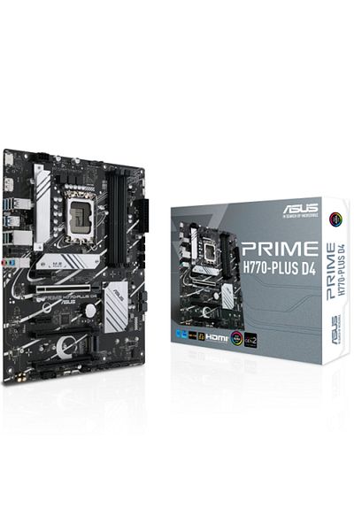ASUS Intel Prime H770-Plus D4 1700 Ddr4 5066 Oc Mhz Atx Gaming Motherboard