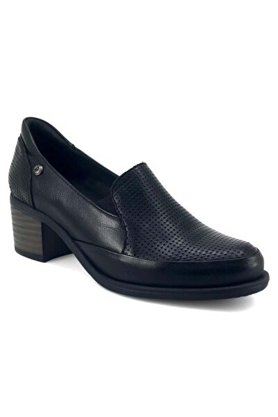 Mammamia 3330 Pantofi clasici de damă din piele naturală-negri