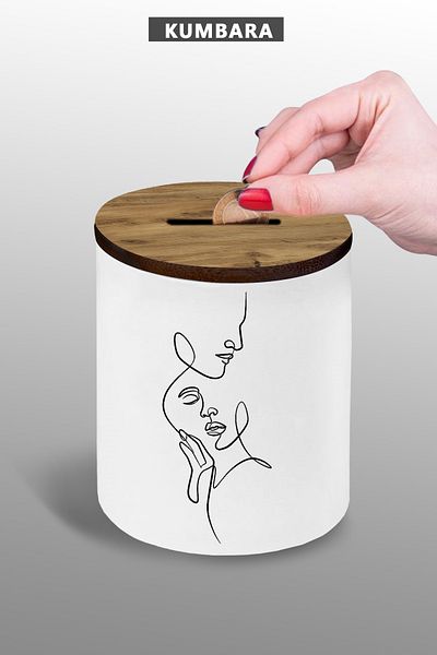 bymat Dear Love, Small Size 9 cm Ceramic Piggy Bank 25Kb77
