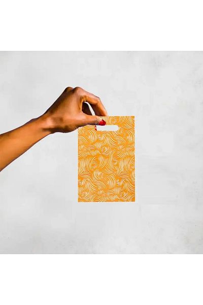 san Hand-Held Mother of Pearl Bag 13X20 cm 100 Pcs Light Yellow