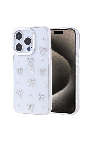 Ahlttiba غطاء متوافق مع هاتف Apple iPhone 15 Pro بتصميم وسادة هوائية شفاف لامع