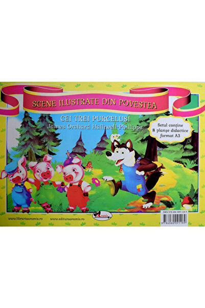Aramis The Three Little Pigs - set de 8 coli A3