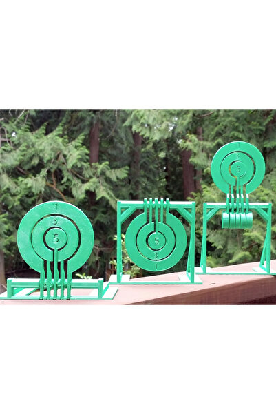 ESL Decor Airsoft Hedefi | 3 Adet Farklı Tip | Dayanıklı Plastik