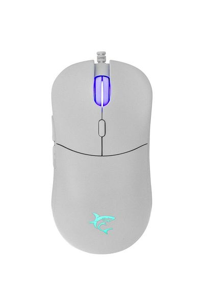 white shark Mouse Gaming White Shark GM-5010 BAGDEMAGUS, iluminare RGB, 7.200 dpi, Cu brad (Alb)