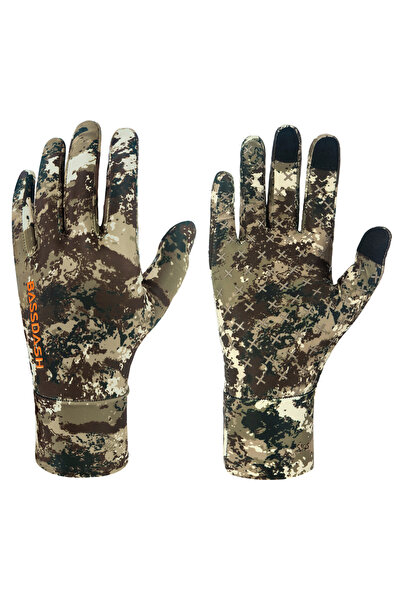 Choice M Grunge Camo Men's Lightweight UPF 50+ Camo Hunting Gloves HG05