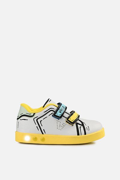Vicco Picasso Lighted Unisex Preschool White/Yellow Sneaker