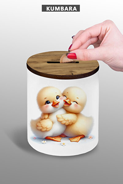 bymat Kasica prasica Hugable Chick - 9 cm, mala keramička kasica za stol, 25 kg