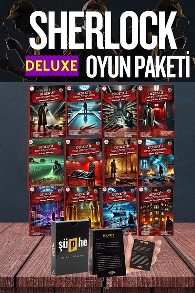 GameBulance Sherlock Game Pack - Detective Game Pack - Case Solving Game - Find the Guilty Game