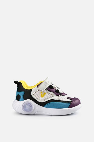 Vicco Yoda Lighted Baby Girl White/Purple Sneakers