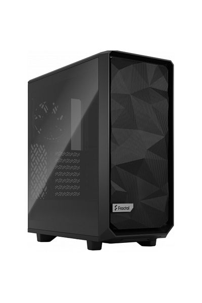 Fractal Design Carcasa Fractal Design Meshify 2 Compact Light TG Black, Middle Tower, Sticlă securizată (Negru)
