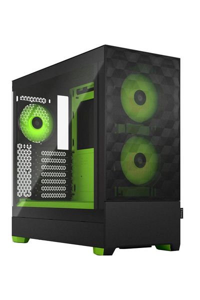 Fractal Design Carcasa Fractal Design Pop Air RGB Green Core, Middle Tower (Negru/Verde)