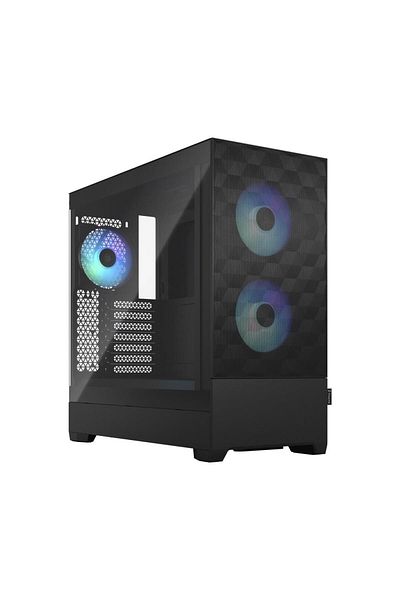 Fractal Design Carcasa Fractal Design Pop Air RGB Black TG Clear Tint, FD-C-POR1A-06, Mid-Tower (Negru)