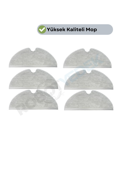 robotyedek Mop cu aspirator Xiaomi 2c - 6 mopuri compatibile cu suprafață din...