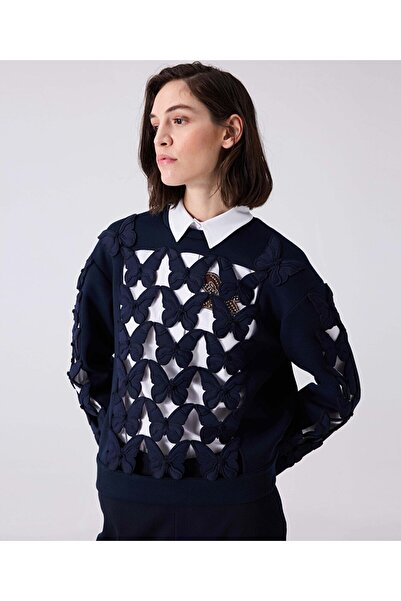 Machka Kelebek nakışlı sweatshirt