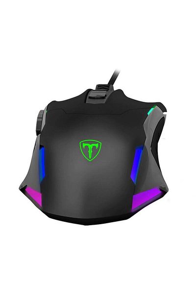 T-DAGGER Mouse Gaming Wireless T-Dagger Beifadier, iluminat RGB (Negru)