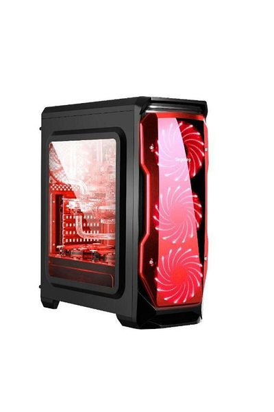 Segotep Carcasa Segotep SG-H1B-RLED Halo, Middle Tower, Plexiglass (Negru)