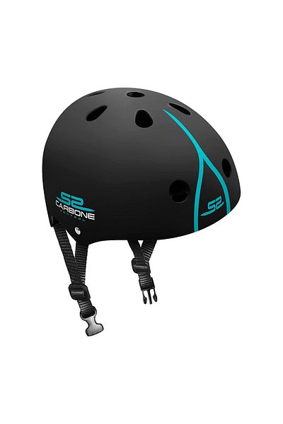 Homio Protective helmet, for bicycle, scooter, skateboard, roller, 53-57 cm, black, Carbone Control