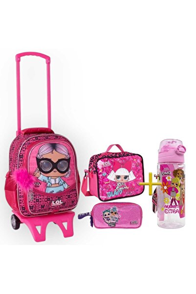 LOL Çekçekli Okul Çantası, Kalemlik, Suluk & Matara Hediye