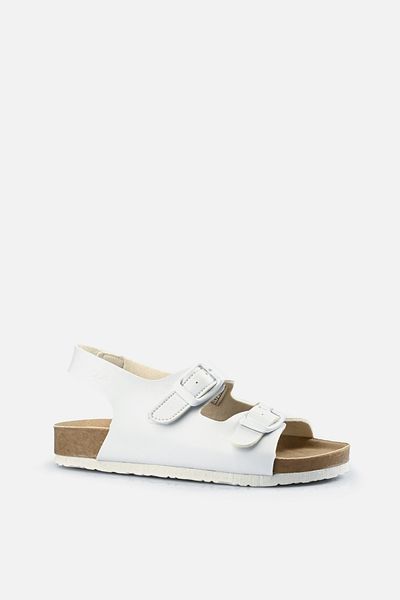 Vicco Last Buckle Girl's White Sandals