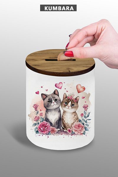 yhfoto Small Size 9 cm Ceramic Tabletop Piggy Bank - 250 Grams