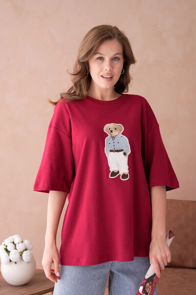 Park Karon Базова футболка з накладкою на комірі