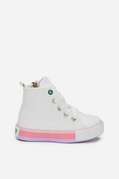 Vicco Roro Basic Girls Preschool Λευκές/ροζ Μπότες