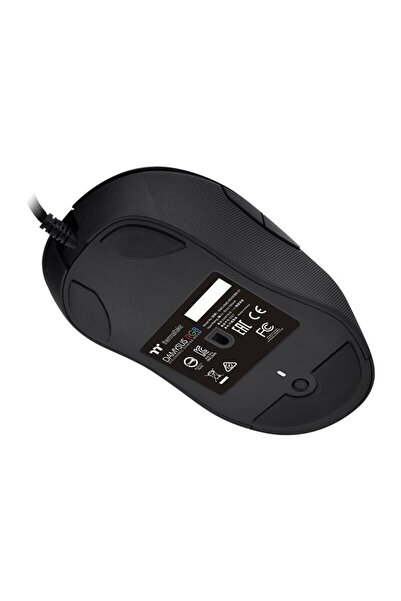THERMALTAKE Mouse optic gaming Thermaltakle Premium Damysus, iluminare RGB, Ergonomic, Cu fir, 19000 dpi (Negru)