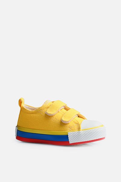 Vicco Pacho Basic Unisex Preschool Yellow Sports Shoes