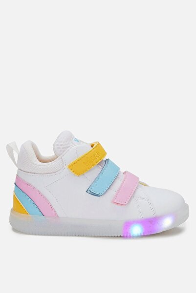 Vicco Rainbow Işıklı Kız Çocuk Beyaz/pembe Bot