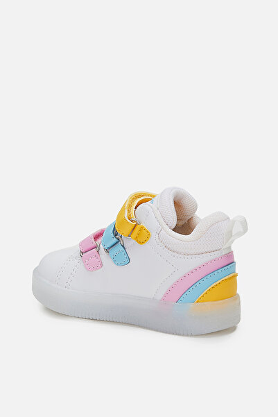 Vicco Rainbow Işıklı Kız Bebek Beyaz/pembe Bot