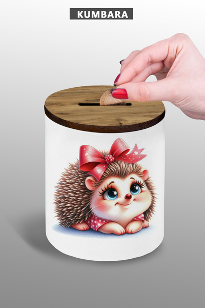 Bytwo Kasica prasica - 9 cm keramika, dizajn ježa sa trakom - za radnu površi...