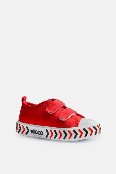 Vicco Timo Basic Unisex Baby Red Sports Shoes