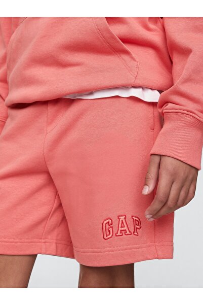 GAP Erkek Çocuk Pembe Gap Logo Pull-On Relaxed Havlu Kumaş Şort