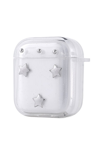 Ummeslem حافظة شفافة لامعة متوافقة مع Airbag 44 Airbag Design لسماعات Apple A...