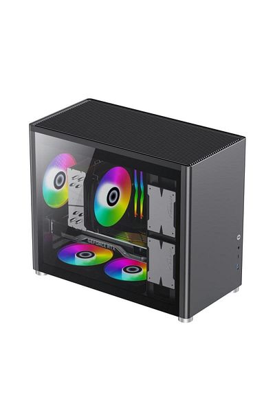 GAMEMAX Gamemax Spark case, without power supply, M-ATX, ARGB, Black