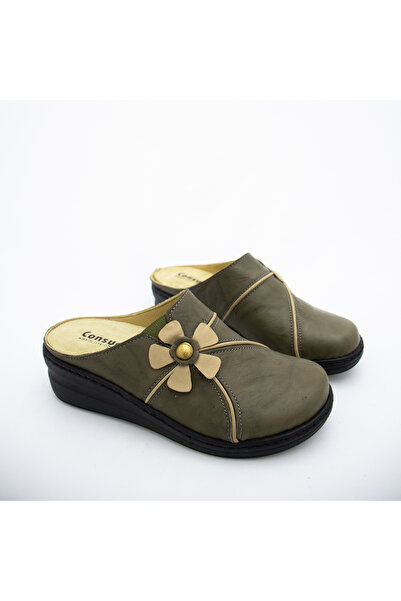 CONSUELO Ορθοπεδική σόλα Velcro Leather Sabo Slippers 10401