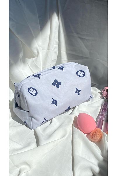 cosybag. Geantă de machiaj din țesătură cu model Laci̇vert
