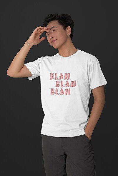 Butik ŽENE/MUŠKARCI 100% pamuk KOMAD BLAH BLAH TRANSFER ŠTAMPANA MAJICA SA KR...