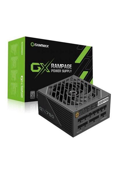 GAMEMAX Gamemax GX750 PRO Power Supply, Modular, 750W, 80+ Gold, Black