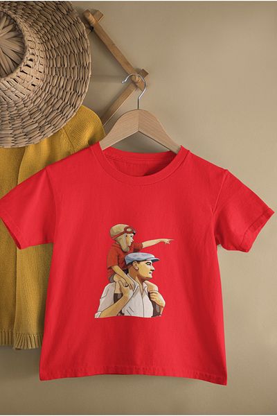 MAGORS Cotton Short Sleeve Mustafa Kemal Ataturk Printed Boy's and Girl's T-Shirt with Crewneck