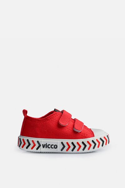 Vicco Timo Basic Unisex Preschool Red Sports Shoes