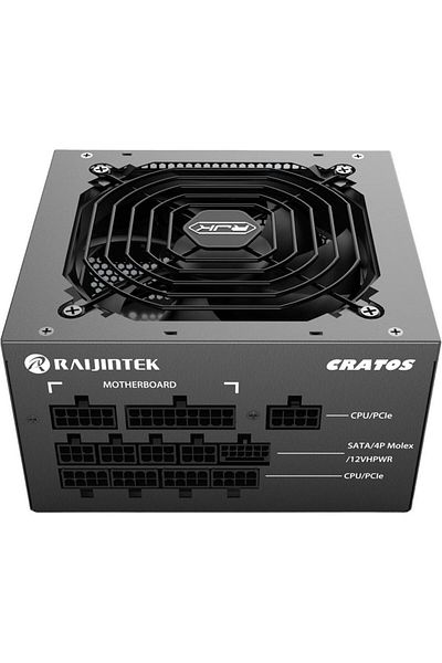Raijintek Sursa Raijintek Cratos 1200, ATX, 80+ GOLD, 1200W, 1x 120mm, PCIe 5.0, Full Modulara (Negru)